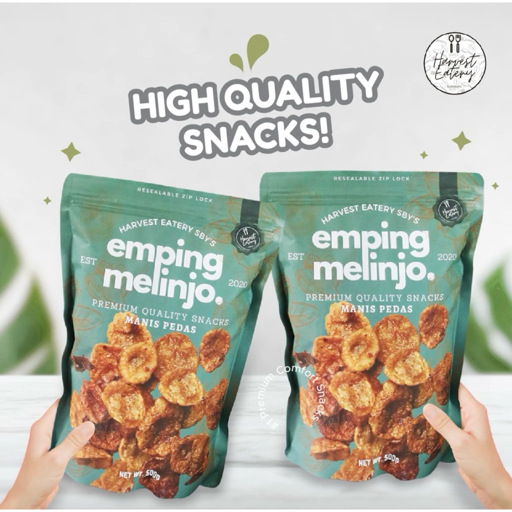 HARVEST EATERY SURABAYA Sweet Spicy Manis Pedas Emping Melinjo 500g HALAL - Image 4